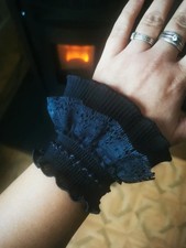 Manchettes Dentelle Noire