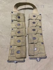 ORIGINAL WWII US ARMY M1 GARAND RIFLE 10 POCKET AMMO BELT-OD#3, 1943