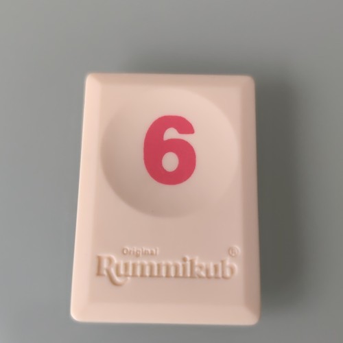 Tuile chiffre rouge rummikub - tuile,