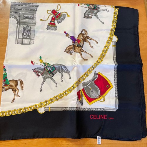 Foulard soie celine - celine, cheval