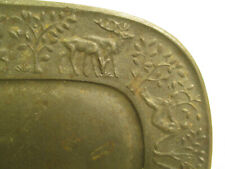 Antique Cast Iron Bowl with "Garden of Eden" Pattern