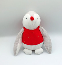 Peluche doudou pingouin blanc