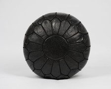 Moroccan Ottoman Leather Pouf : Luxurious Comfort for Your Living Space, Genuine
