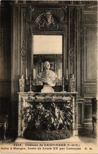 Old postcard AK Chateau de DAMPIERRE - Dining room bust of Louis XV (352712)