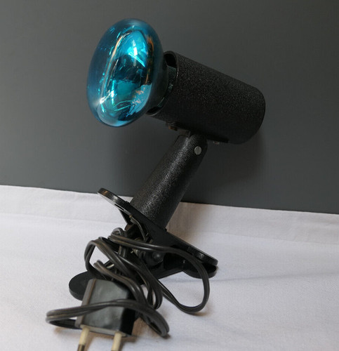 Lampe pince plastique noir - pince,