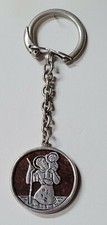 Antique Solid Silver St Christophe sur Bois Keychain # K12