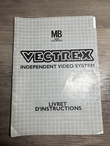 Manuel instruction vectrex - manuel,