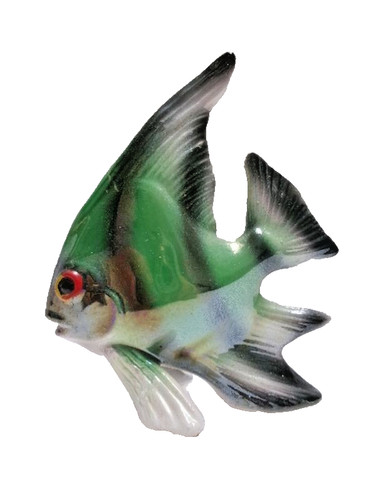 Poisson céramique signé - poisson,