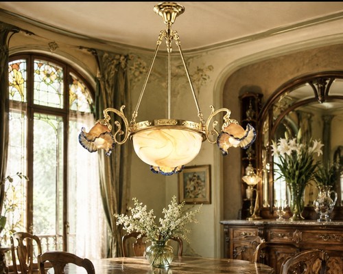 Lustre 4lum art - nouveau, en