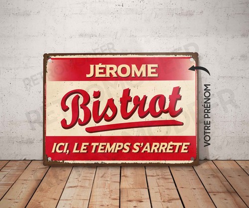 Plaque métal vintage - , bistrot