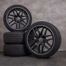Mercedes GLE 63 AMG pneus hiver 21 pouces W166 X166 Jantes A1664012800 noir bril