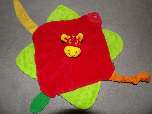 Doudou plat zébre girafe - doudou,