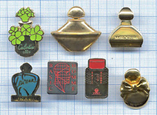 Pin's perfumes Guerlain CABOCHARD Cabotine MAROUSSIA BASIC VICHY Monoprix PERFUME