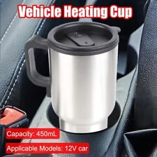 Premium 12V Stainless Steel Car Cup | Heated Travel Mug for Vehicles