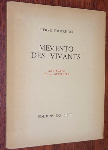 Pierre emmanuel memento des - pierre,