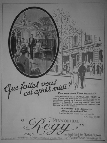 Publicité 1924 pianolude vous - 1924,