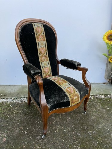 Fauteuil voltaire époque - voltaire, d'époque