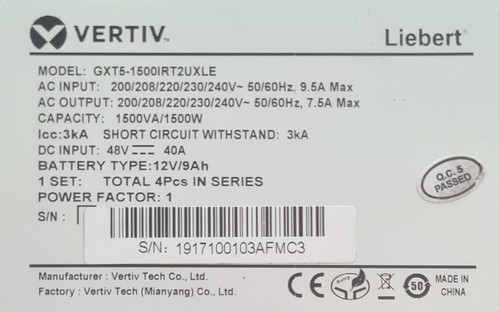 Onduleur vertiv liberté gtx5 - vertiv,