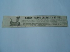1851 advertising Maison Victor Chevalier et Fils heating bathtubs 
