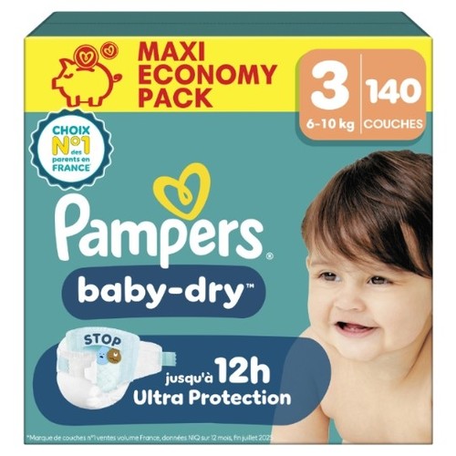 Couches pampers baby dry - pampers,
