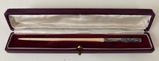 porte plume en ARGENT massif Ancien vers 1900 silver dip pen avec écrin
