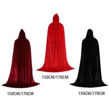 Cape à capuche en velours