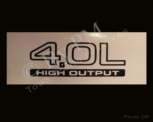 Sticker high output - 4.0l,
