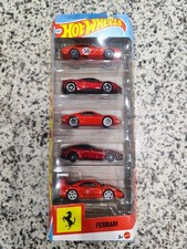 Pack 5 Hot Wheels Ferrari