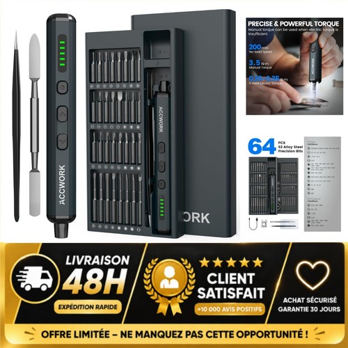 Accwork tournevis électrique - tournevis,
