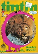 TINTIN N° 204 DE 1979 COMME NEUF . COUVERTURE ANIMAUX INSOLITES