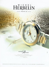 Advertising 1122 1990 Michel Herbelin Newport Royale Watch