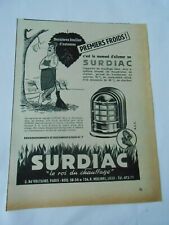 Advertising 1955 SURDIAC first cold the king of heating in Lille