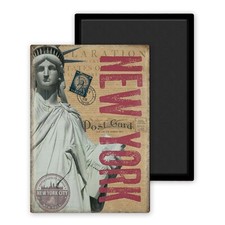 New York post gard Vintage-Magnet Frigo 54x78mm personnalisé