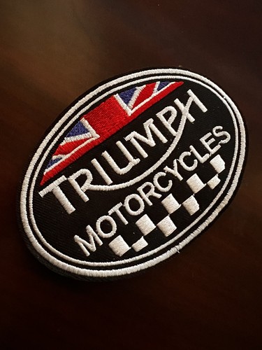 Triumph motorcycle patch - 4",