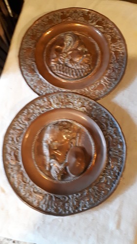 Plateaux cuivre repoussé - plateaux,