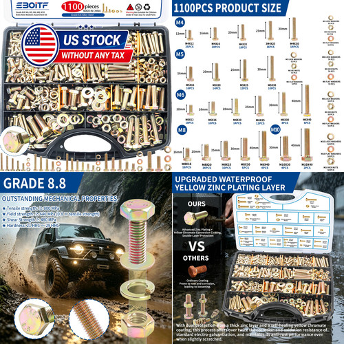 1100cs grade metric bolts - 8.8,