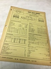 Fiche technique automobile