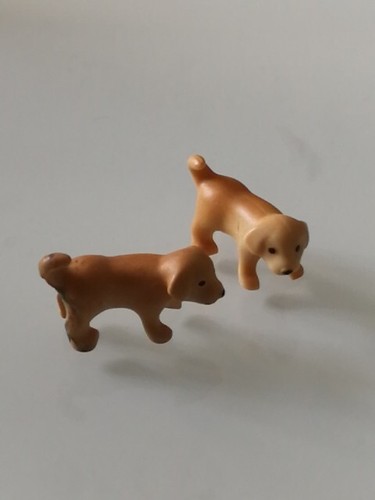 Playmobil ferme chiots marron - chiots,