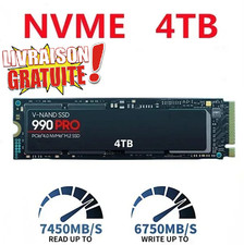 SSD NVMe 990 PRO 4TB PCIe 4.0 M.2 – 7450MB/s Ultra Rapide