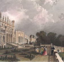 1845 Gravure aquarellée Eaton