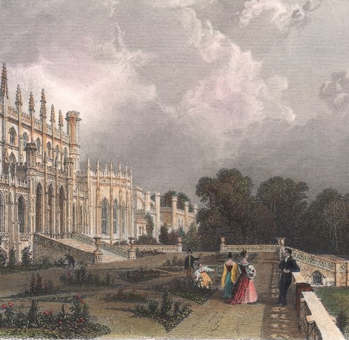 1845 gravure aquarellée - gravure,