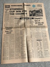 1981 Yorkshire Sports Saturday Sports Edition, LAST ISSUE, Widnes RLFC etc