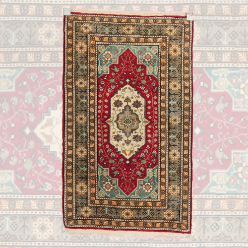 Tapis oushak vintage - tapis, main