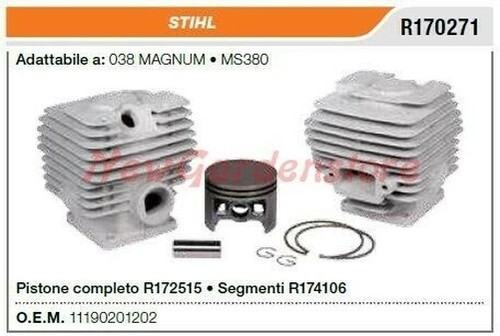 Cylindre piston segments stihl - cylindre,