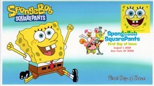 2025, Sponge Bob, Complete set (4 covers), Digital Color Postmarks, FDC