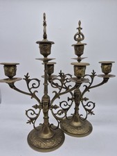 PAIRE DE CHANDELIERS ANCIEN