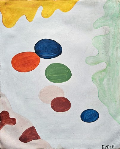 Rare peinture huile - à, l'huile
