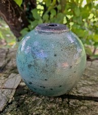  La Borne Astoul Joulia Mohy Linard Lerat Ceramic Earthenware Celadon Raku Vase 