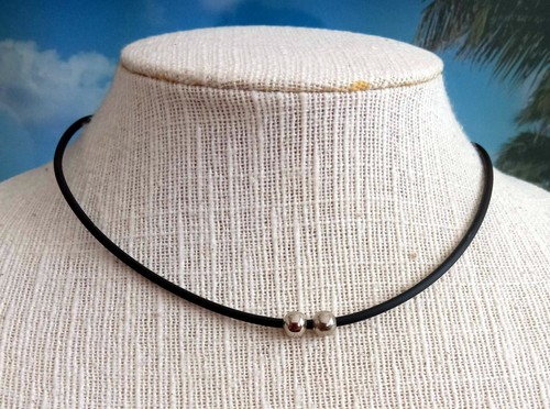 Collier cordon noir - collier,