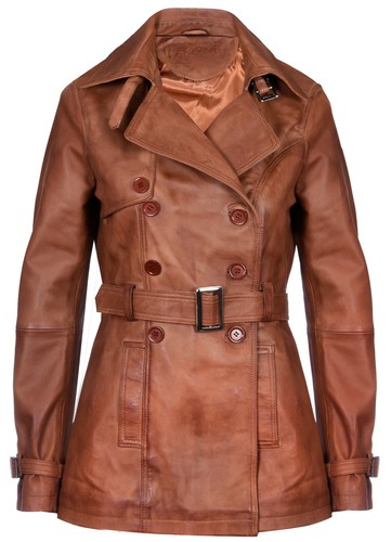 Manteau trench cuir pour - manteau,